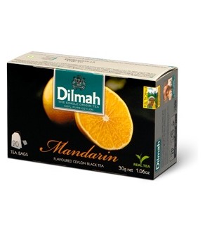 Dilmah Mandarin, čaj černý, mandarinka, 20x1,5g