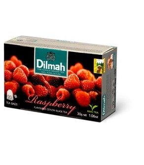 Dilmah Raspberry, čaj černý, malina, 20x1,5g