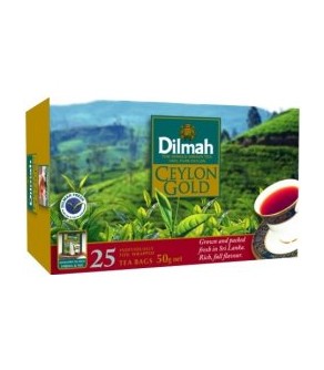 Dilmah Ceylon Gold, čaj černý pravý, 25x2g