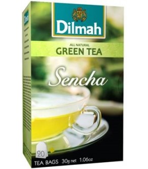 Dilmah Sencha, čaj zelený, sencha, 20x1,5g