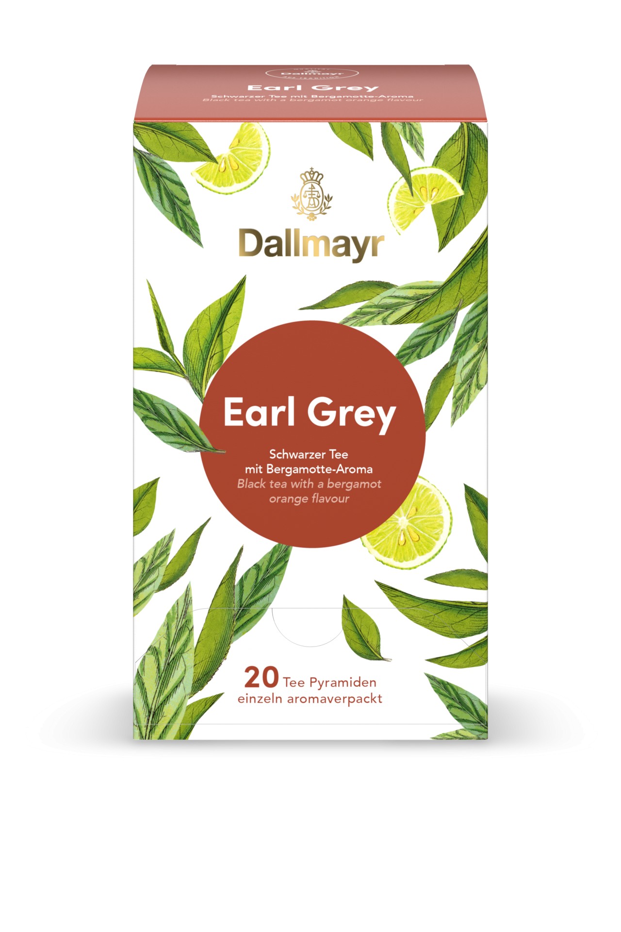 Dallmayr Černý čaj Earl Grey 20 pyramidových sáčků