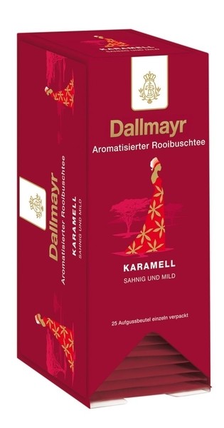 Dallmayr Čaj Rooibos s karamelovou příchutí 25 jednoporcových sáčků