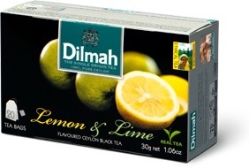 DILMAH Dilmah Lemon & Lime, čaj černý, citron a limetka, 20x1,5g