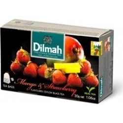 DILMAH Dilmah Mango & Strawberry, čaj černý, mango a jahoda, 20x1,5g