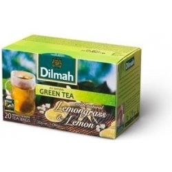 DILMAH Dilmah Lemongrass & Lemon, čaj zelený, citrónová tráva a citron, 20x1,5g