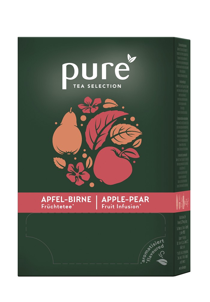 PURE Tea Selection PURE Tea Selection Jablko - Hruška 25 hedvábných pyramidových sáčků