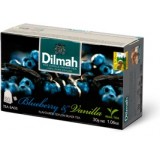 Dilmah Blueberry & Vanilla, čaj černý, borůvka a vanilka, 20x1,5g