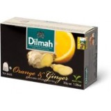 Dilmah Orange & Ginger, čaj černý, pomeranč a zázvor, 20x1,5g