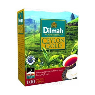 Dilmah Ceylon Gold, čaj černý pravý, 100 x2g