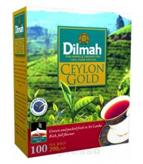 Dilmah Ceylon Gold, čaj černý pravý, 100 x2g