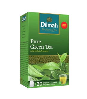 Dilmah Pure Green, čaj pravý zelený, 20x1,5g