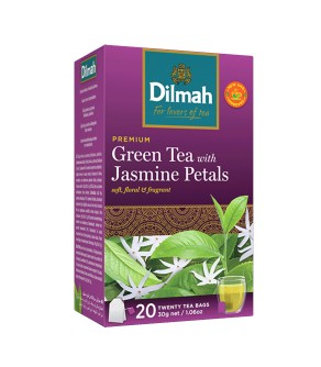 Dilmah Jasmine Petals, čaj zelený, jasmínový květ, 20x1,5g