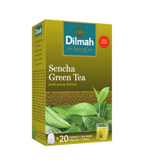 Dilmah Sencha, čaj zelený, sencha, 20x1,5g